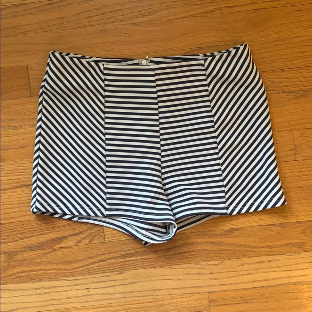 striped shorts